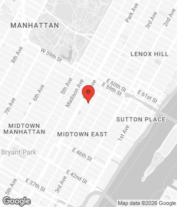 Map of The Bakery Room - 122 E 55th St, New York, NY, 10022, US